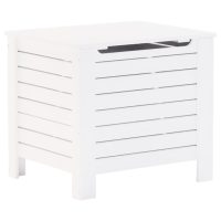 vidaXL Förvaringslåda med lock RANA vit 60x49x54 cm massiv furu - Bild 2