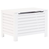 vidaXL Förvaringslåda med lock RANA vit 80x49x54 cm massiv furu - Bild 2