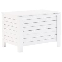 vidaXL Förvaringslåda med lock RANA vit 80x49x54 cm massiv furu - Bild 6