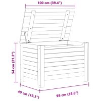 vidaXL Förvaringslåda med lock RANA 100x49x54 cm massiv furu - Bild 9