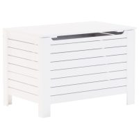 vidaXL Förvaringslåda med lock RANA vit 100x49x54 cm massiv furu - Bild 2