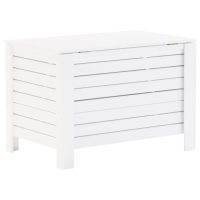 vidaXL Förvaringslåda med lock RANA vit 100x49x54 cm massiv furu - Bild 6