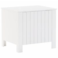 vidaXL Förvaringslåda med lock RANA vit 60x49x54 cm massiv furu - Bild 6