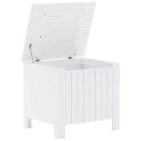 vidaXL Förvaringslåda med lock RANA vit 60x49x54 cm massiv furu - Bild 7