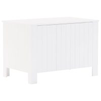 vidaXL Förvaringslåda med lock RANA vit 80x49x54 cm massiv furu - Bild 6