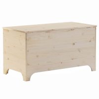 vidaXL Förvaringslåda med lock RANA 100x49x54 cm massiv furu - Bild 6