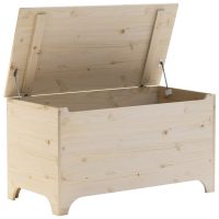 vidaXL Förvaringslåda med lock RANA 100x49x54 cm massiv furu - Bild 7