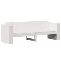 vidaXL Trädgårdssoffa 3-sits vit 189x60x62 cm massiv furu - Bild 2