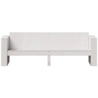 vidaXL Trädgårdssoffa 3-sits vit 189x60x62 cm massiv furu - Bild 4