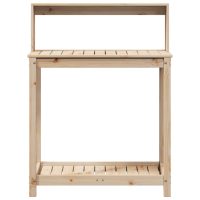 vidaXL Växtbord med hylla 82,5x50x109,5 cm massiv furu - Bild 5