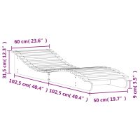 vidaXL Solsängar 2 st vit 205x60x31,5 cm massiv furu - Bild 10