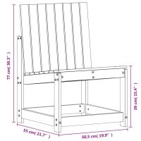 vidaXL Trädgårdsstol 50,5x55x77 cm impregnerad furu - Bild 9