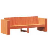 vidaXL Trädgårdssoffa 3-sits vaxbrun 189x60x62 cm massiv furu - Bild 2