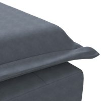 vidaXL Massageschäslong med bolster mörkgrå sammet - Bild 8