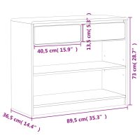 vidaXL Konsolbord SAUDA ek 89,5x36,5x73 cm massiv furu - Bild 8