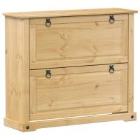 vidaXL Skoskåp Corona 99x32x85 cm massiv furu - Bild 2