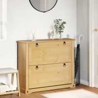 vidaXL Skoskåp Corona 99x32x85 cm massiv furu - Bild 3