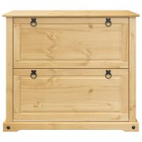 vidaXL Skoskåp Corona 99x32x85 cm massiv furu - Bild 4