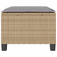 vidaXL Bistrogrupp med dynor 3 delar beige konstrotting - Bild 8