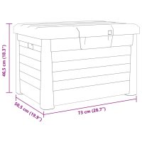 vidaXL Dynbox antracit 73x50,5x46,5 cm polypropen - Bild 11