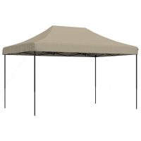 vidaXL Pop-Up hopfällbart partytält 440x292x315 cm taupe - Bild 2