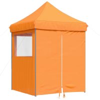 vidaXL Pop-Up hopfällbart partytält med 4 sidoväggar ORANGE - Bild 2