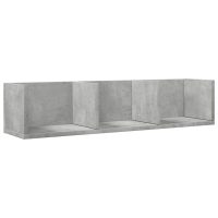 vidaXL Väggskåp betonggrå 75x18x16,5 cm konstruerat trä - Bild 2