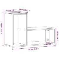 vidaXL TV-skåp 2 st vit 75x30x50 cm konstruerat trä - Bild 12