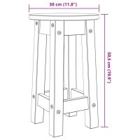 vidaXL Barpallar 2 st vit massiv furu - Bild 9