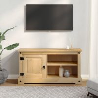 vidaXL Tv-bänk Corona 100x37x52 cm massiv furu - Bild 3