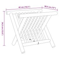 vidaXL Tidningsställ 42x30,5x34,5 cm bambu - Bild 9