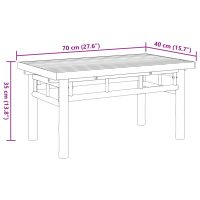 vidaXL Soffbord 70x40x35 cm bambu - Bild 8