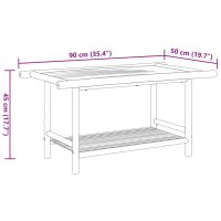 vidaXL Soffbord 90x50x45 cm bambu - Bild 8