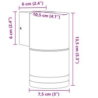 vidaXL Utomhusvägglampor 2 st svart gjuten aluminium - Bild 7