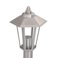 vidaXL Utomhusgolvlampa silver 80 cm rostfritt stål - Bild 6