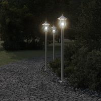 vidaXL Utomhusgolvlampa silver 120 cm rostfritt stål - Bild 3