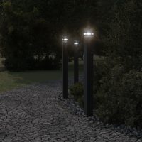 vidaXL Utomhusgolvlampa svart 110 cm aluminium - Bild 3