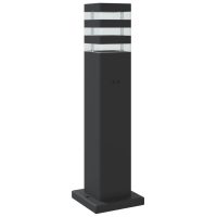 vidaXL Utomhusgolvlampa med sensor svart 50 cm aluminium - Bild 6