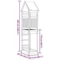 vidaXL Lektorn 85x52,5x265 cm massiv furu - Bild 8