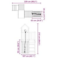 vidaXL Lekplats massiv furu - Bild 9