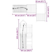 vidaXL Lekplats impregnerad furu - Bild 9