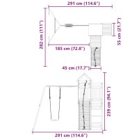 vidaXL Lekplats impregnerad furu - Bild 11