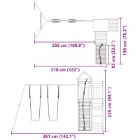 vidaXL Lekplats impregnerad furu - Bild 11