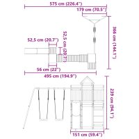 vidaXL Lekplats impregnerad furu - Bild 11