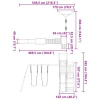 vidaXL Lekplats impregnerad furu - Bild 11