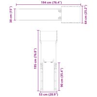 vidaXL Lekplats impregnerad furu - Bild 9