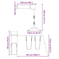 vidaXL Lekplats impregnerad furu - Bild 11