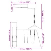 vidaXL Lekplats massivt douglasträ - Bild 11