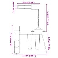 vidaXL Lekplats massiv furu - Bild 11