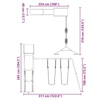 vidaXL Lekplats massivt douglasträ - Bild 11